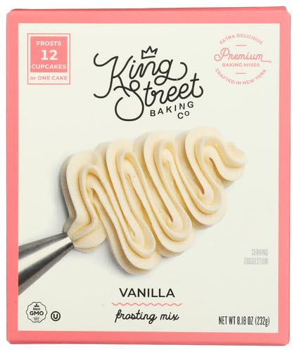 King Street Bak India's Best Cookies Vanilla Frosting Mix 8.18 oz (Pack of 12)
