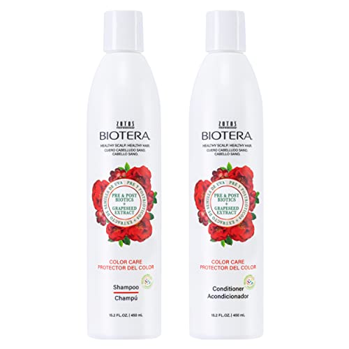 Biotera Color Care Extending Shampoo And Conditioner Set | Protect Color-Treated Hair | Microbiome Friendly | Vegan & Cruelty Free | Paraben Free | Color-Safe | 15.2 Fl Oz #TOP3
