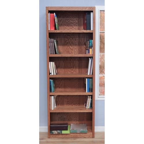 Concepts In Wood Midas Six Shelf Bookcase 84" H Cherry Finish