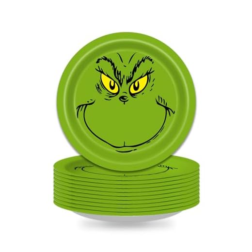19+ Adorable Grinch Baby Shower Ideas You’ll Love 5 48 PCS Whoville Christmas Disposable Paper Plates 9 Inch for Welcome to Whoville Party Supplies - Merry Green Tableware Set for Winter Holiday Dessert - Christmas Party Supplies