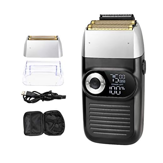 Akemaio Elektrisk rakapparat för män blad rakapparat frisör clipper folierakapparat sladdlös LED-display professionell frisör klippare