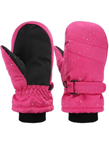 4 Pairs Kids Ski Gloves Waterproof Warm Snow Mittens Winter Warm Gloves for Outdoor Activities2