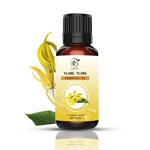 Image of VIRTUAL Ylang Ylang Essential Oil 15ml Pure Natural Therapeutic Grade Aromatherapy Oil for Hair Skin Face Care Diffuser Massage Use