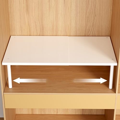 Étagère métallique pour placard extensible : doublez l'espace de vos armoires encombrées