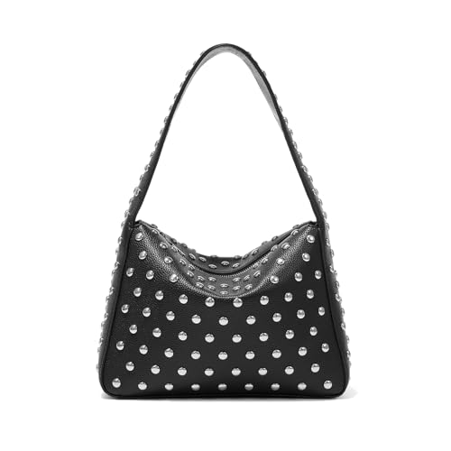 Shoulder Bag Studded Purse for Women Y2K Purse Black Studded Bag Designer Handbag