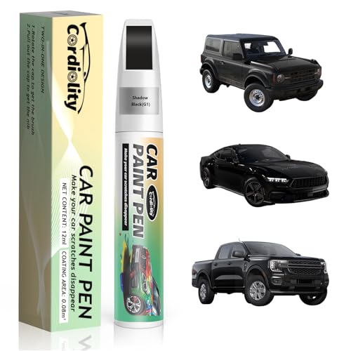 Image of Car Touch Up Paint Shadow Black(G1) for Ford, Color Accurate Car Scratch Repair Remover Pen Fix Auto Paint Chips and Nicks