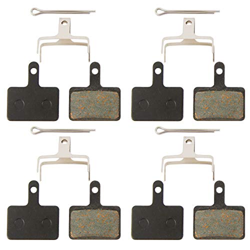 Anladia Pastillas Freno Disco, 4 Pares Pastillas de Freno de Disco de Bicicleta para Shimano M515 M395 M445 M525 M575 M475 M485 M486 M495 Shimano B01S