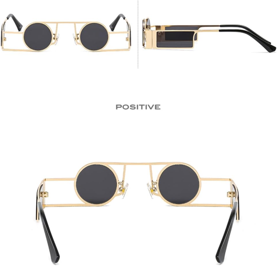 Round Sunglasses Women Men PC Frame Alloy Metal Frame Sunglasses UV400