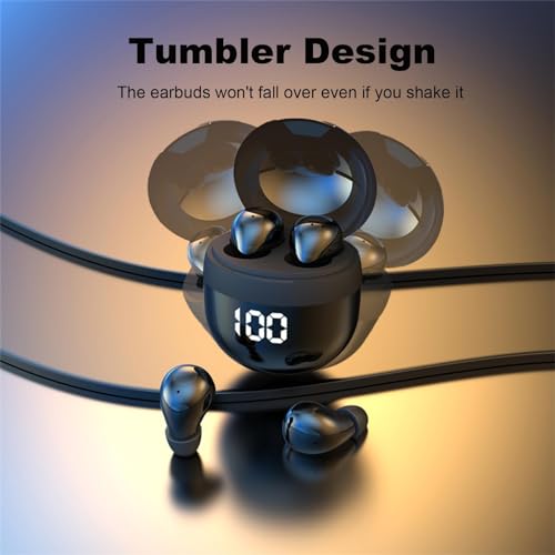 Small Mini Invisible Earbuds for Work Wireless Bluetooth Tiny Low Profile Micro Smallest Discreet Earbuds Hidden for Work Small Ear Buds Tiny Mini Invisible Headphones Discreet Hidden Headphones