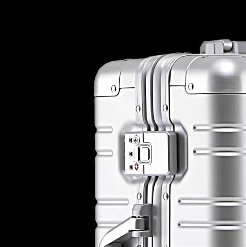 Travel Suitcase 20 Inch, Aluminum Magnesium Alloy Hard Shell, TSA Lock, Lightweight & Scratch-Resistant, 360° Spinner Wheels, Large Capacity Carry-on Luggage2