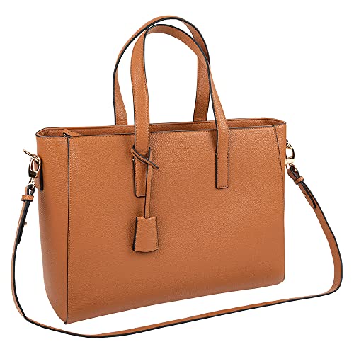 Sac ordinateur portable femme Camel Oberthur du bureau aux rendez-vous