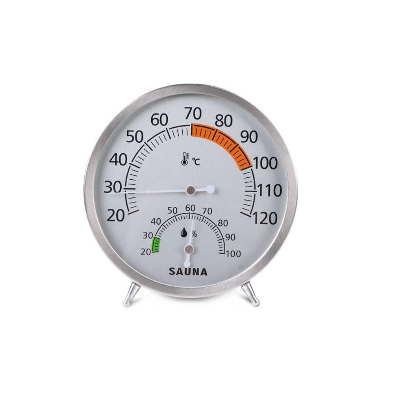Wall-Mounted Mechanical Stainless Steel Thermometer