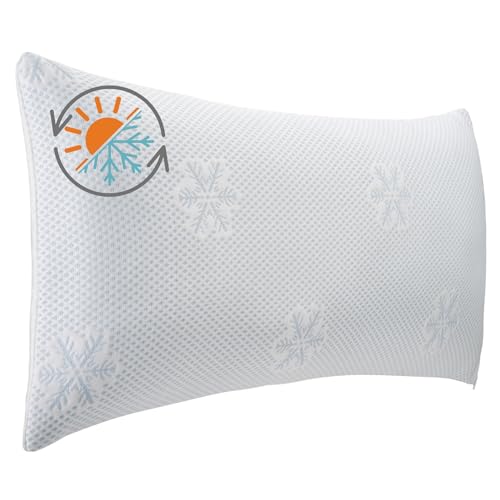 sleepling Premium Memory Foam Kissen 40x80 cm, höhenverstellbar, ergonomisches Kopfkissen, kühle & warme Seite, Made in EU