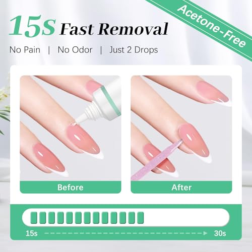 Image of LEYKOSH Nail Glue and Remover Set, 10g Glue 10ml Remover