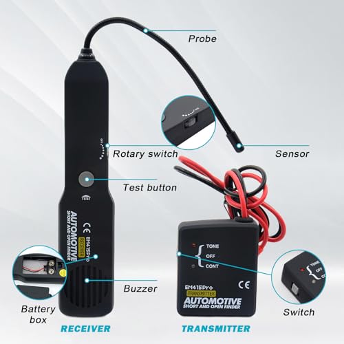 Kabelbruch Suchgerät, Em415pro Dc 6-42v Auto-Drahtbruchtester, Cable Tracker, Kabeltester, Kabelsuchgerät, Kabelbruch Suchgerät Mähroboter Für Erkennung Von Schaltungssystemen Verwendet