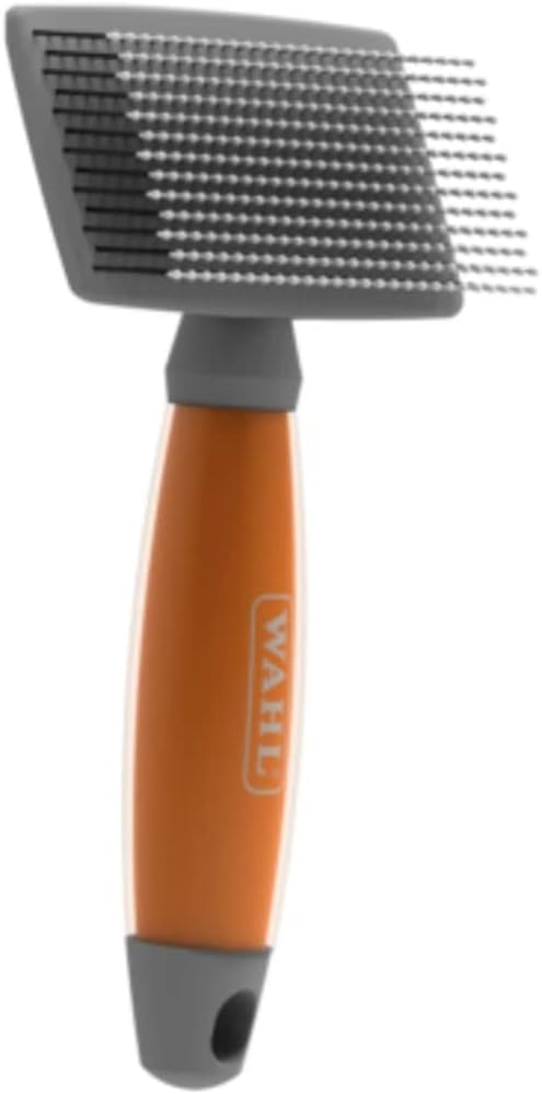 Wahl Large Nylon Slicker, Professional Grooming Brush, Pet Brush for Dogs and Cats, Grooming Tools for Pets, Slicker Brushes for Long Short Haired Animals, Gel Handle Wahl Large Nylon Slicker, Professional Grooming Brush, Pet Brush for Dogs and Cats, Grooming Tools for Pets, Slicker Brushes for Long Short Haired Animals, Gel Handle