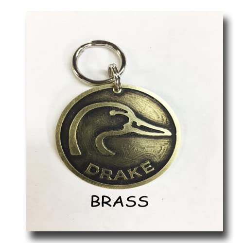 Duck Head Dog Pet Tag-Unique Pet Dog Collar Id Personalized and Engraved- Unique Copper Pet ID Tag. (1.5