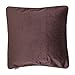 Ruilogod Velvet Sofa Bed Plac Zipper Zamknięcie poszewki na poduszkę Poszewka 18 x 18 cale kolorze czekolady