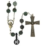  Holyart Chapelet Bronze Turquoise Africaine 8 mm
