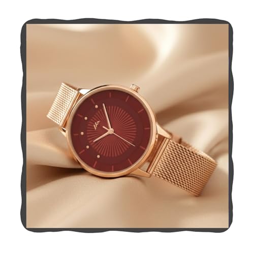 Image of WISEWALKER Women's Analog Wrist Watch for Ladies and Girls | Stylish & Trendy | Rose Gold Stainless Steel Premium Strap | Perfect for Casual, Party & Formal Wear
