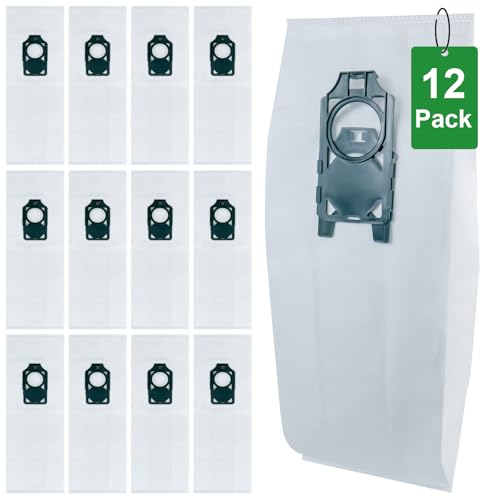 12 Pack Replacement HEPA RLH-6 Vacuum Bags for Riccar SupraLite R10S R10D R10O R10SAND Simplicity Freedom R10S R10D S10P S10SAND Upright Vacuums Cleaner Filter,Part RLH6 SLH6
