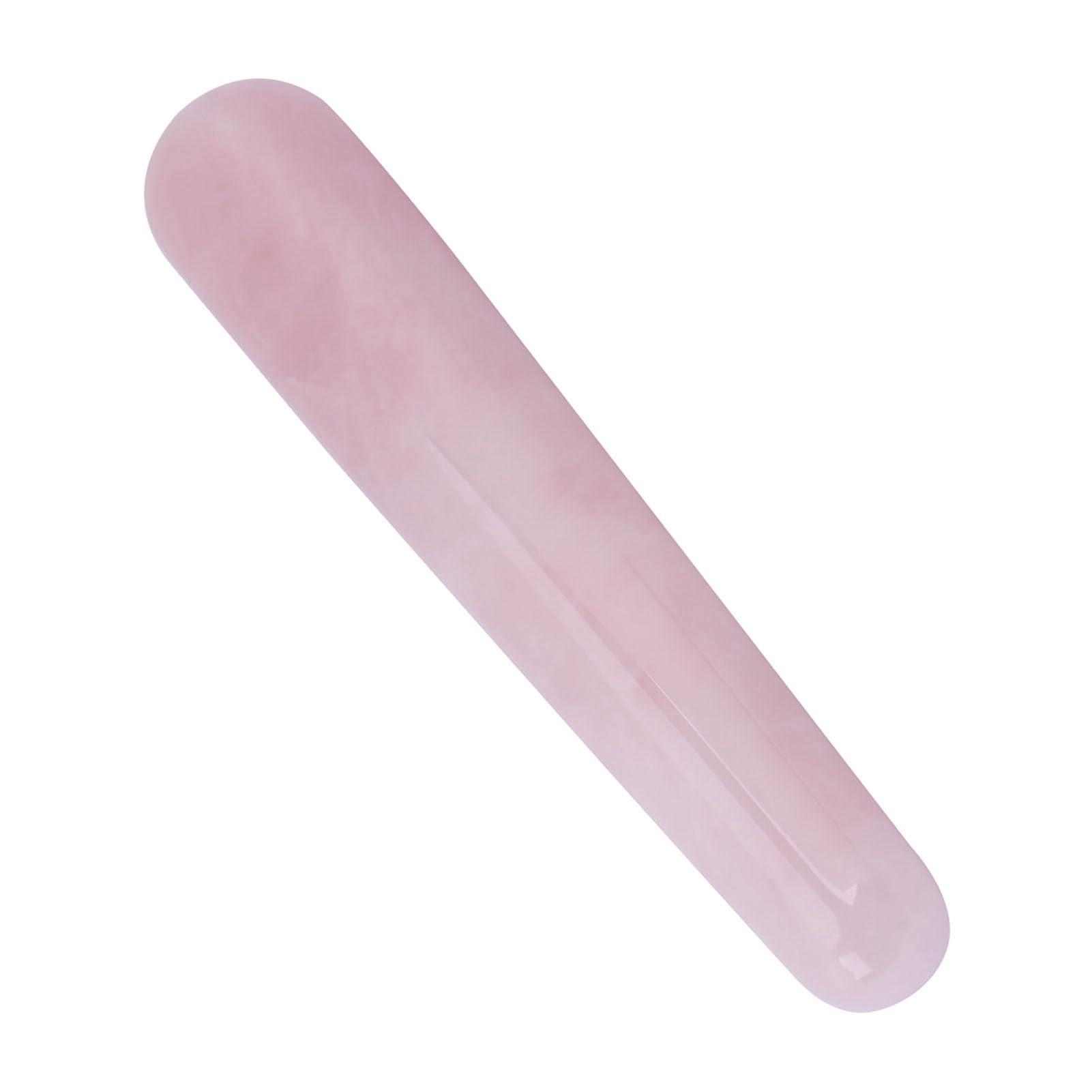 Qcwwy Massagestäbe für Gesichts-Akupressur-Massageornamente (rosa Kristall)
