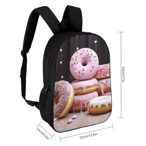 Donut Cake Backpack for Men Women, Heavy Duty Backpack Large Capacity, Durable Lightweight Travel Daypack2