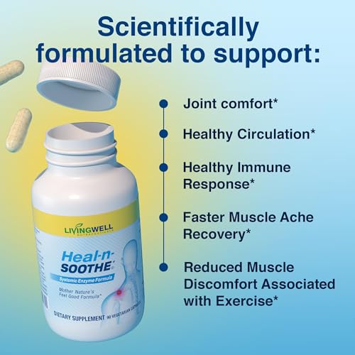 Image of HEAL-N-SOOTHE Proteolytic Systemic Enzymes for Joints - 60 Count (12 Pack)