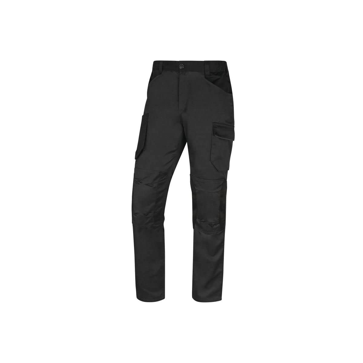 Delta Plus Pantalón de Trabajo Multibolsillos 65% poliéster 35% algodón 245gr Mach 2 Deltaplus M2PA3, Gris Oscuro, XXL