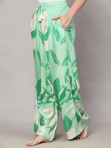 Image of B STORIES Women's Pyjama Pants - Relaxed Fit Nightwear Bottoms | Soft Pyjamas with Pockets | Breathable & Comfortable Sleepwear for Women (S-2XL)