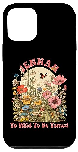 iPhone 14 JENNAH Name Cute Retro Girls Wildflower JENNAH Name Case