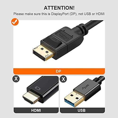 Câble DisplayPort vers HDMI 4K CableCreation 3M pour multi-écran Eyefinity noir
