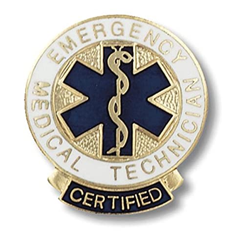 Image of Prestige Medical Emblem Pin, Emergency Medical Technician, Certified