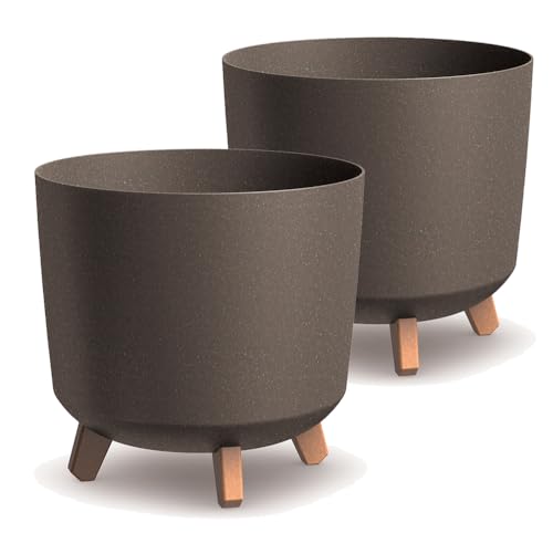Tymar Übertöpfe groß mit Füßen, Blumenübertopf, Blumentopf...