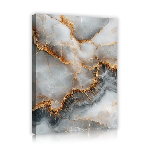 LAIZIHOME Abstract Ocean Texture Canvas Wall Art Rustic Marble Texture