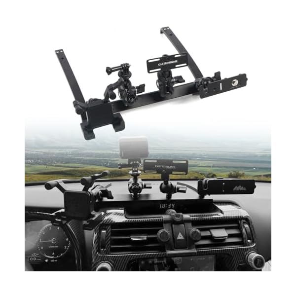 HIGH FLYING 2010-2024 for Toyota 4Runner 5th Gen Car Accessories Interior Dash Center Console Dashboard Organizer Mount Adjustable Rotational Multi-Function Bracket Kit (Not Fit RHD)