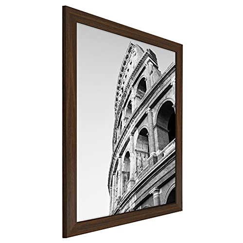Americanflat 20x24 Picture Frame with Polished Plexiglass - Wide Picture Frames Made of Engineered Wood for Vertical or Horizontal Wall Display - Epic Collection - Walnut