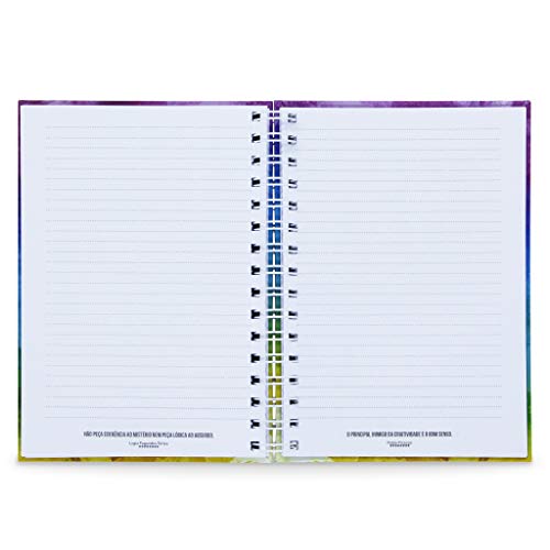 Caderno Borboletas Capa Dura e Toque Aveludado 125 folhas