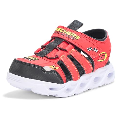 Skechers THERMO SPLASH HYDRO FLARE - Tenis para niños, Rojo/Negro, 11 Little Kid
