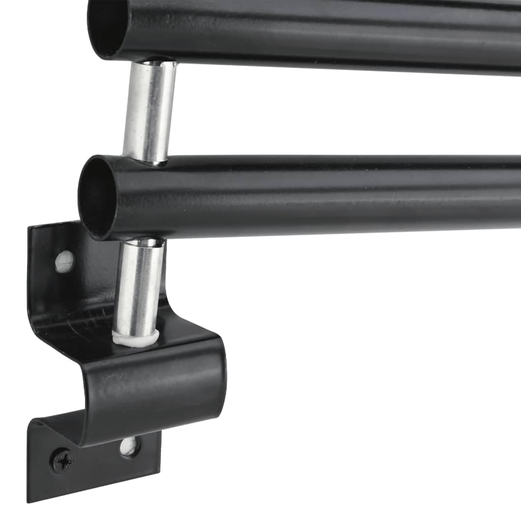 Mangloder - Supporto da parete per sella a 3 bracci, in ferro nero, supporto da parete per sella per cavalli, organizer, robusto, versatile per stalla, garage, fienile