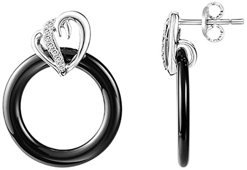 Preisvergleich Produktbild Ceranity Damen-Ohrringe Sterling-Silber 925 Zirkonia 1-42 / N - 0056