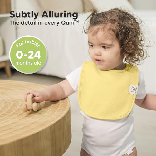 Image of KeaBabies 8-Pack Baby Bibs for Drooling and Teething, Soft (Dawn) | Organic Quilted Cotton Cloth Drool Bibs for Baby Girl, Boy, Toddler, Newborn, Infant, Soft & Super Absorbent