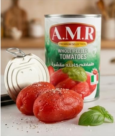 A.M.R Premium Selection Whole Peeled Tomatoes, Made in Italy, Easy Open, 400g 2
