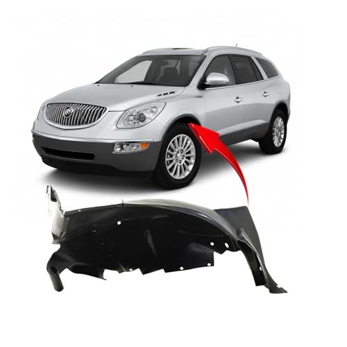 Image of FitParts Compatible with Buick Enclave 2008-2017 Front Left Fender Liner | Driver Side, Plastic, Ready to Install, OEM 25965597, GM1248196