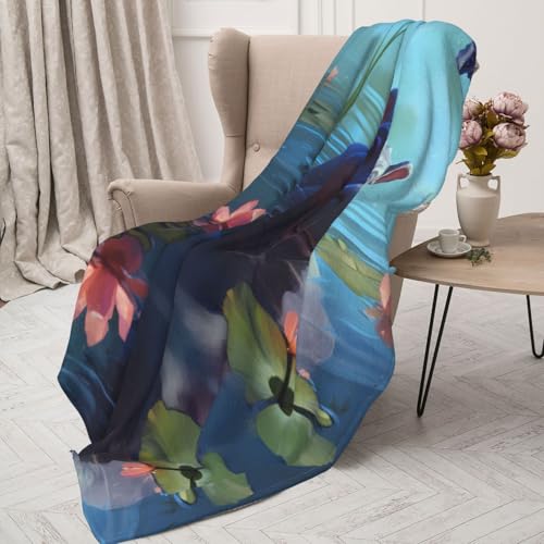 Couverture hippopotame 203x152 cm jeté de lit imprimé chaud