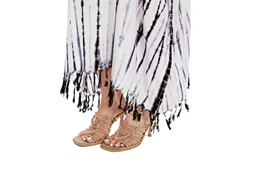 Image of Beautybatik Women Hippie Tie Dye Caftan Kaftan Loungewear Maxi Plus Size Long Dress XL to 4X