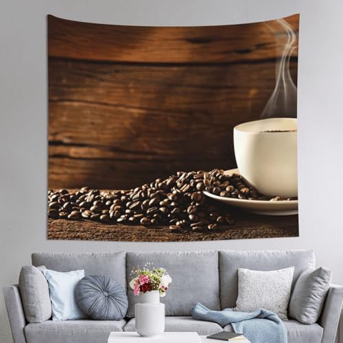 Tapiz grande de café JEJEA de 152x130 cm para crear un rincón acogedor en tu dormitorio