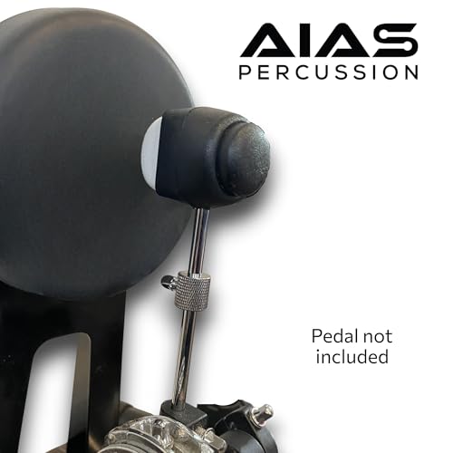 AIAS Double-Sided Bass Drum Beater with Adjustable Weight – Dual Surface Beater Head