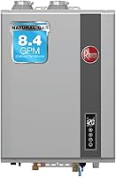 Rheem RTGH-84DVLN-3 8.4 GPM 157K BTU Indoor Natural Gas Tankless Water Heater - Super Efficient Continuous Hot Water