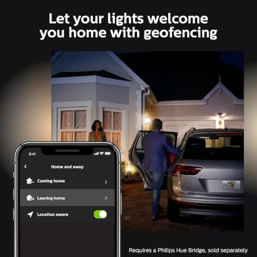 Image of Philips Hue Lily Outdoor Smart Spotlight Base Kit, 3 Pack, White and Color Ambiance LED Walkway Lights, Low Voltage Landscape Lighting, Requires Bridge, Control with App & Voice, Weatherproof